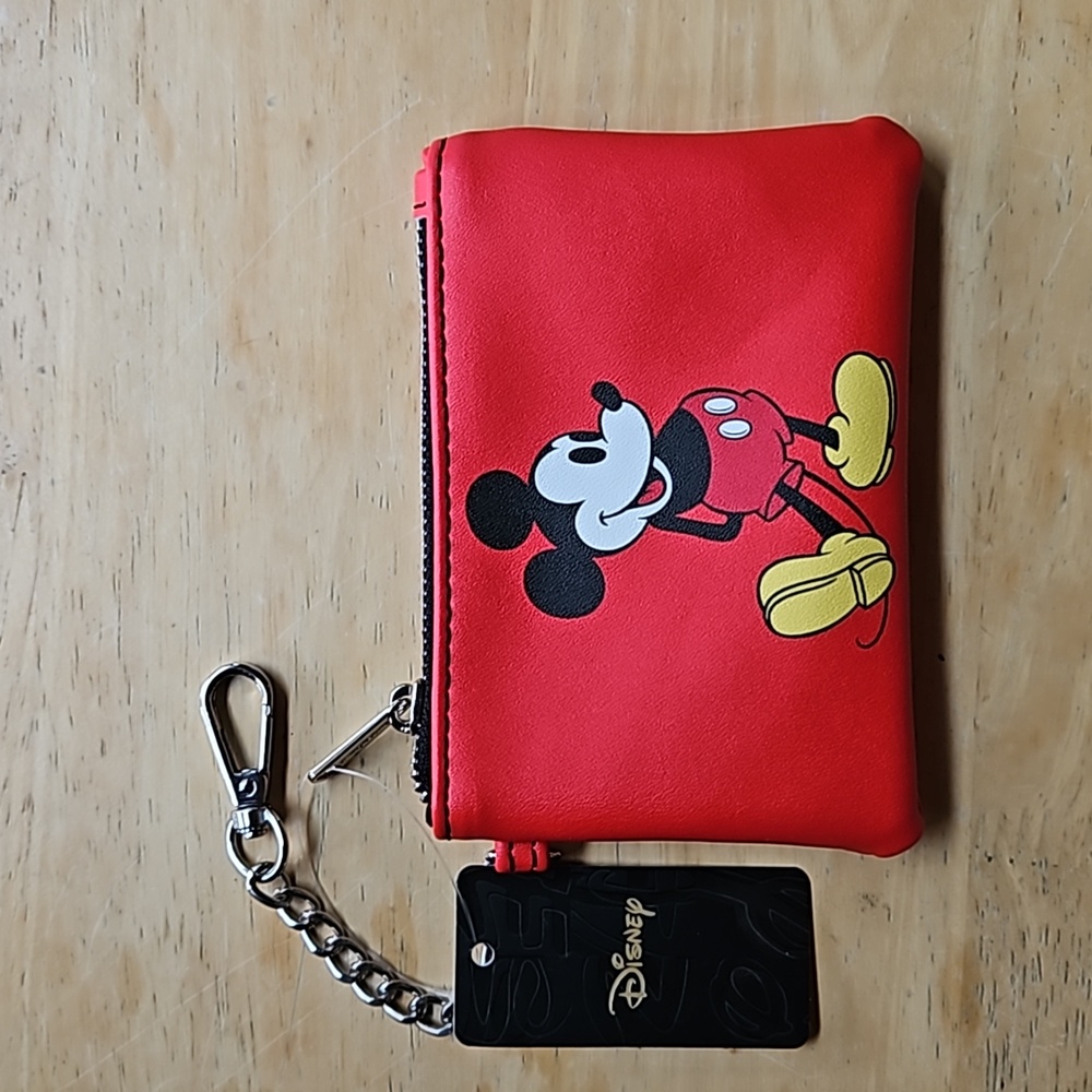 DISNEY BUCKLE-DOWN MICKEY MOUSE COIN POUCH